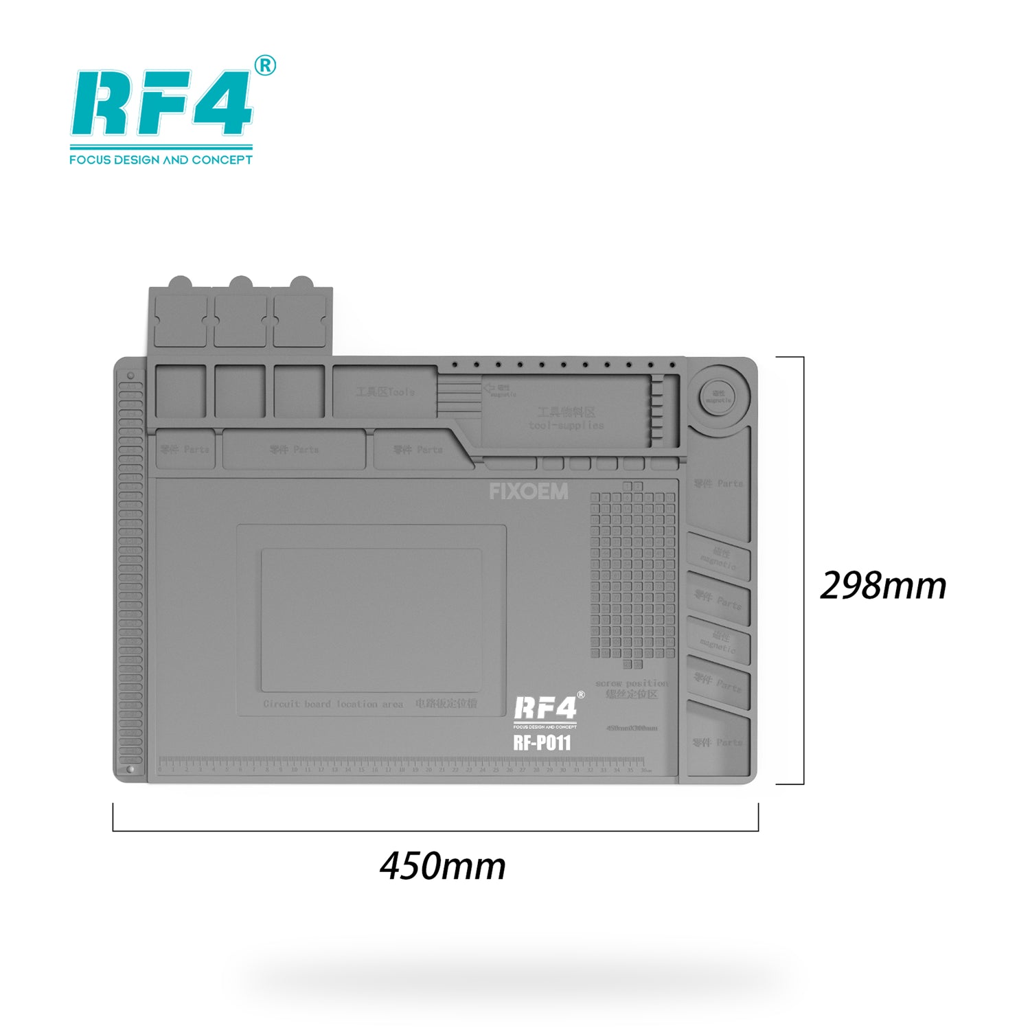 Tapete Silicon Soldar Trabajo Calor RF4 RF-PO11