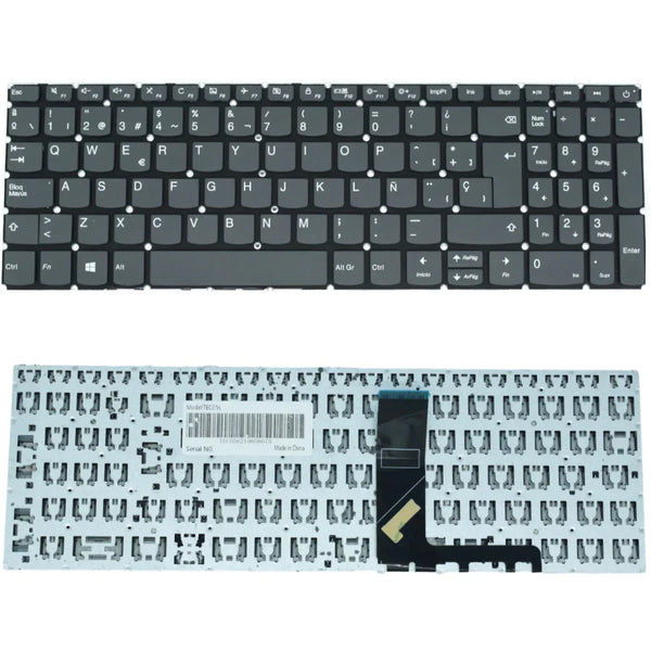 Teclado Gris (SP) Lenovo 320-15isk 320-15 320-15iap 320-15abr 320-15as (Tecla Encendido) |+5,000 reseñas 4.9/5 | recibe express 2 días
