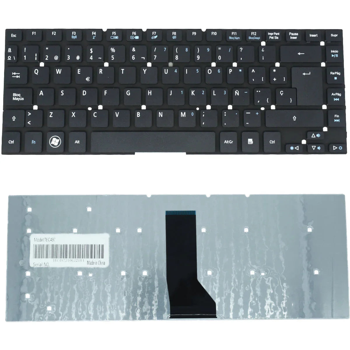 Teclado (SP) Acer 3830T, E5-411, E5-421, V3-431, V3-471, E1-430G |+4,000 reseñas 4.9/5 | recibe en 2 días