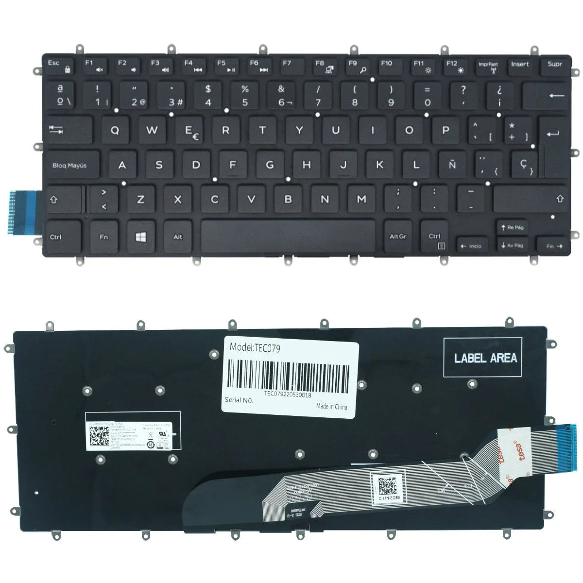 Teclado (SP) Dell Inspiron 14 7460 15 7460 7560 15 7570 7573 |+4,000 reseñas 4.9/5 | recibe en 2 días