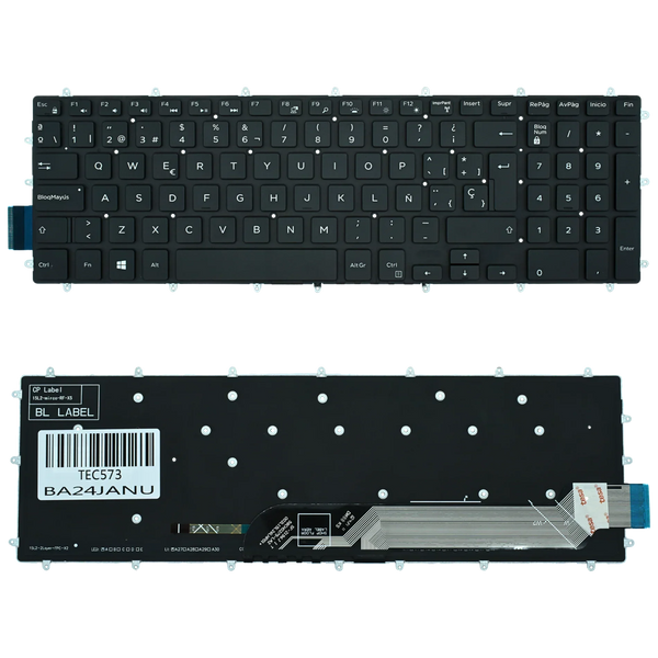 Teclado (SP) Dell Inspiron 15 Gaming 15-7566 15 5567 5565 17 7000 Series 17-7778 17-7779 BACKLIGHT (SIN MARCO) |+5,000 reseñas 4.9/5 | recibe express 2 días