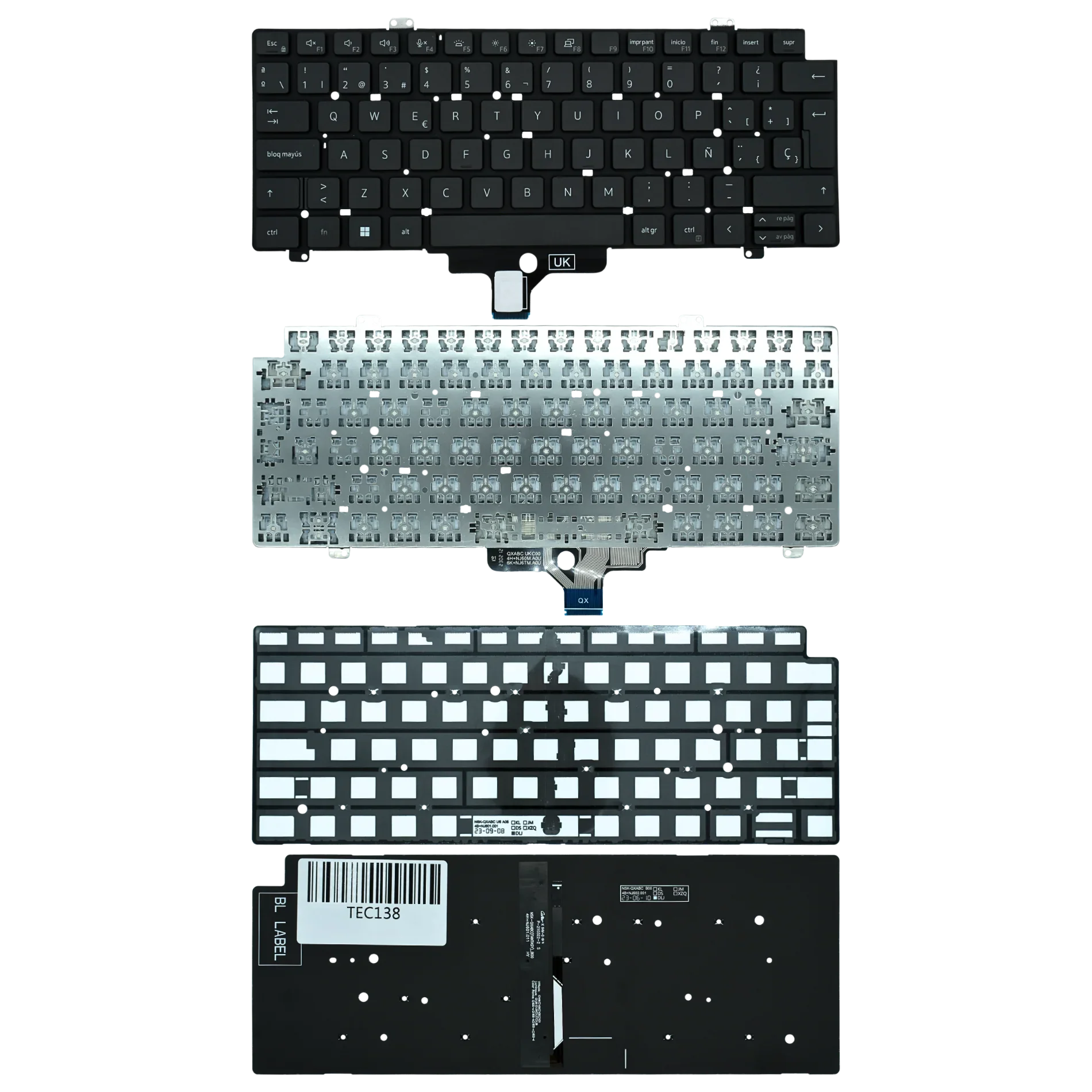 Teclado (SP) Dell Latitude 5420 5421 5430 5431 5440 7420 7430 7520 7530 Backlight |+4,000 reseñas 4.9/5 | recibe en 2 días