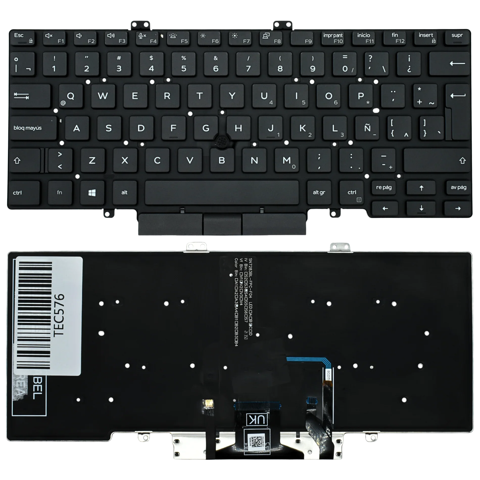 Teclado (SP) DELL Latitude 7400 5400 7410 L3400 3400 BACKLIGHT |+4,000 reseñas 4.9/5 | recibe en 2 días