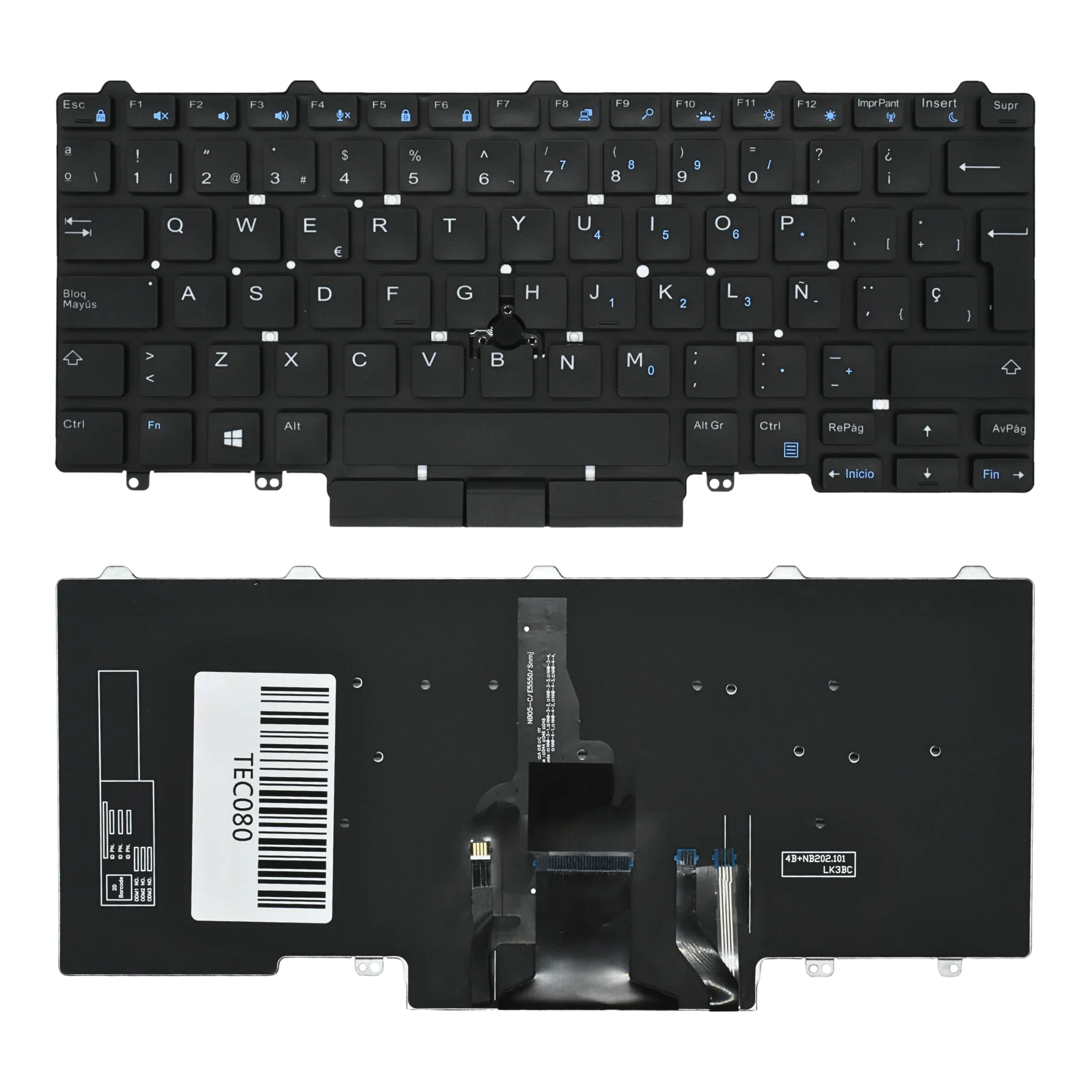 Teclado (SP) Dell Latitude E5450 E5470 E7450 E7470 E7480 (Backlight) |+4,000 reseñas 4.9/5 | recibe en 2 días