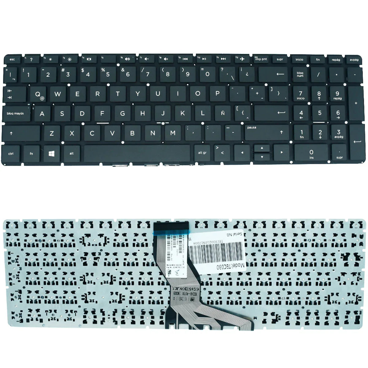 Teclado (SP) HP 15-ab 15ab 15-ab000 15-ab100 (CTRL cuadrado) (Enter delgado) |+4,000 reseñas 4.9/5 | recibe en 2 días