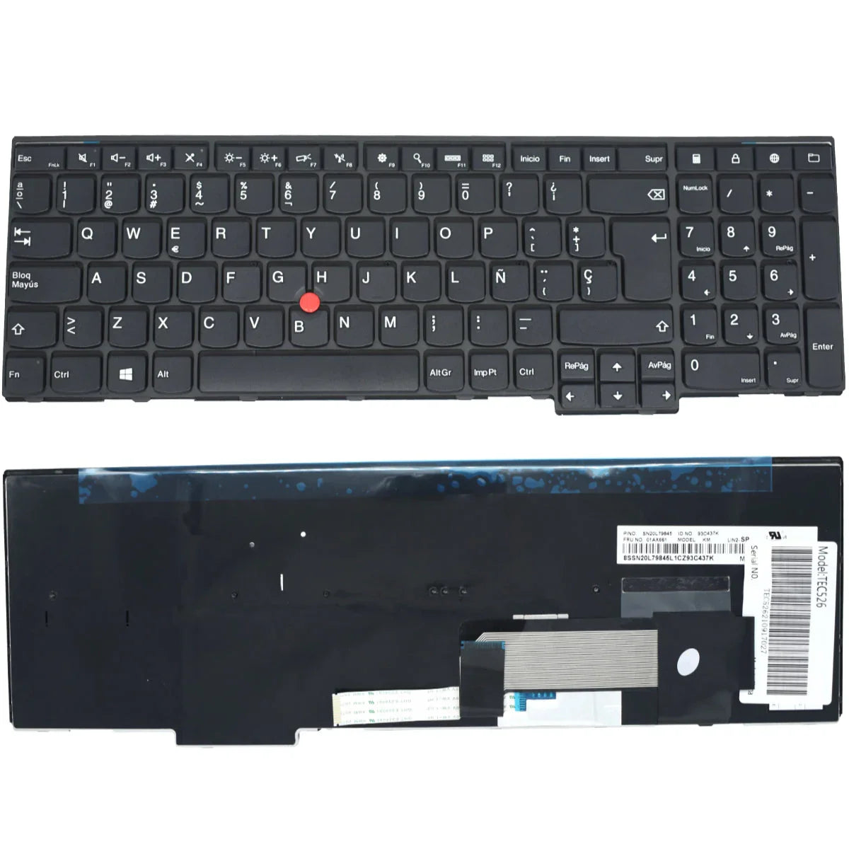Teclado (SP) Lenovo E531 E540 L540 T540 T550 W540 W550s Series |+4,000 reseñas 4.9/5 | recibe en 2 días