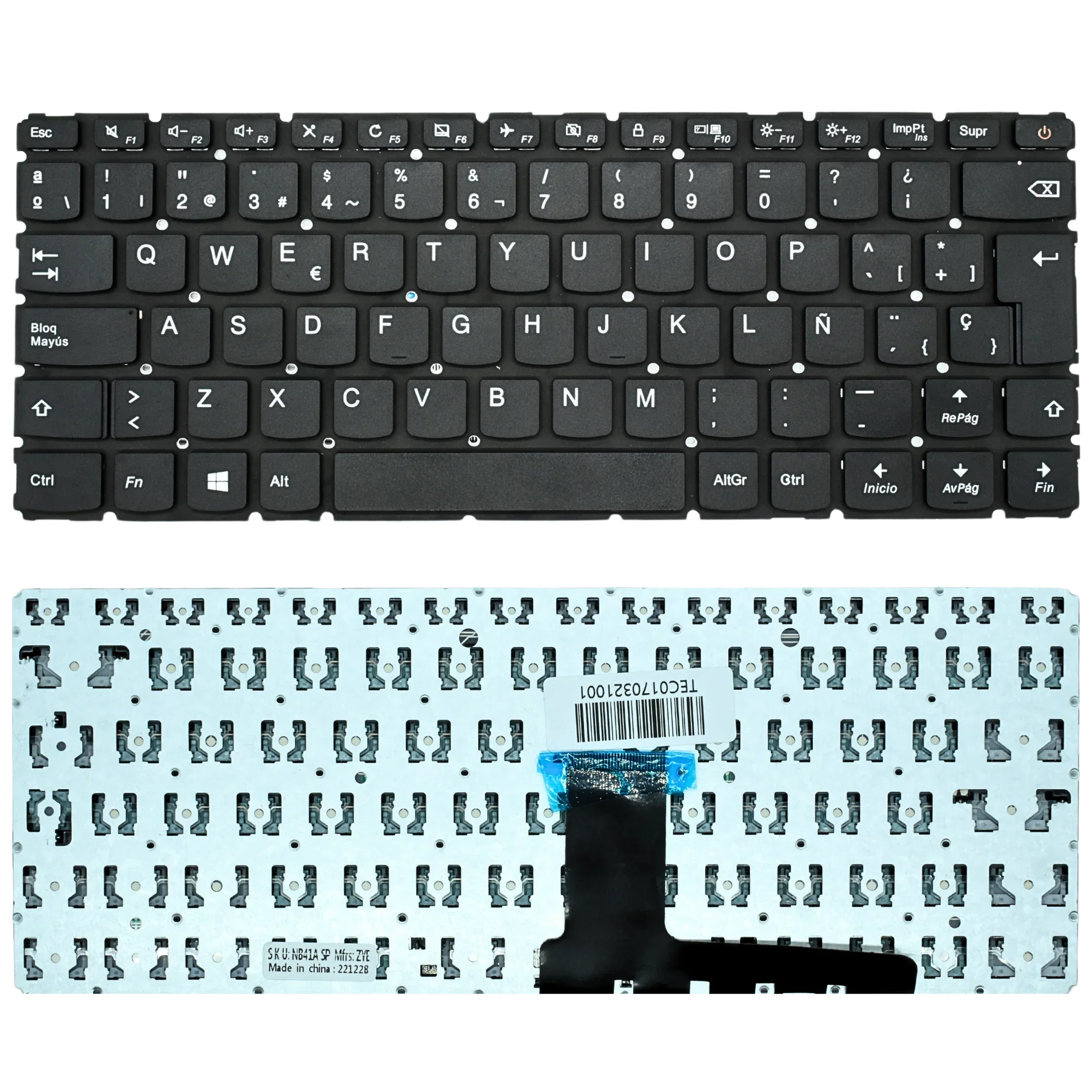 Teclado (SP) Lenovo Ideapad 110-14IBR 110-14AST 110-14ISK |+4,000 reseñas 4.9/5 | recibe en 2 días