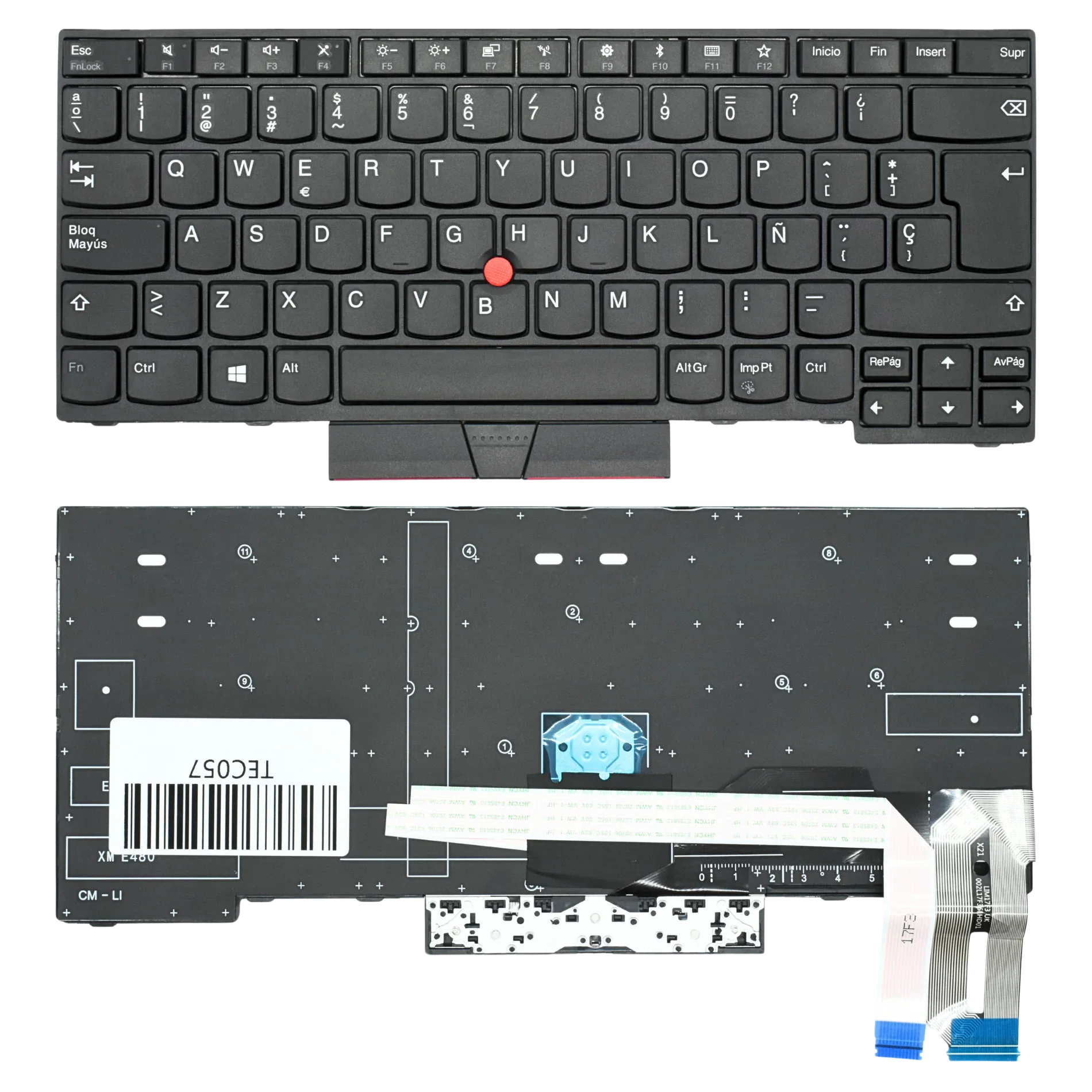Teclado (SP) Lenovo Thinkpad E480 T490 E490 L380 (Sin Backlight) |+4,000 reseñas 4.9/5 | recibe en 2 días
