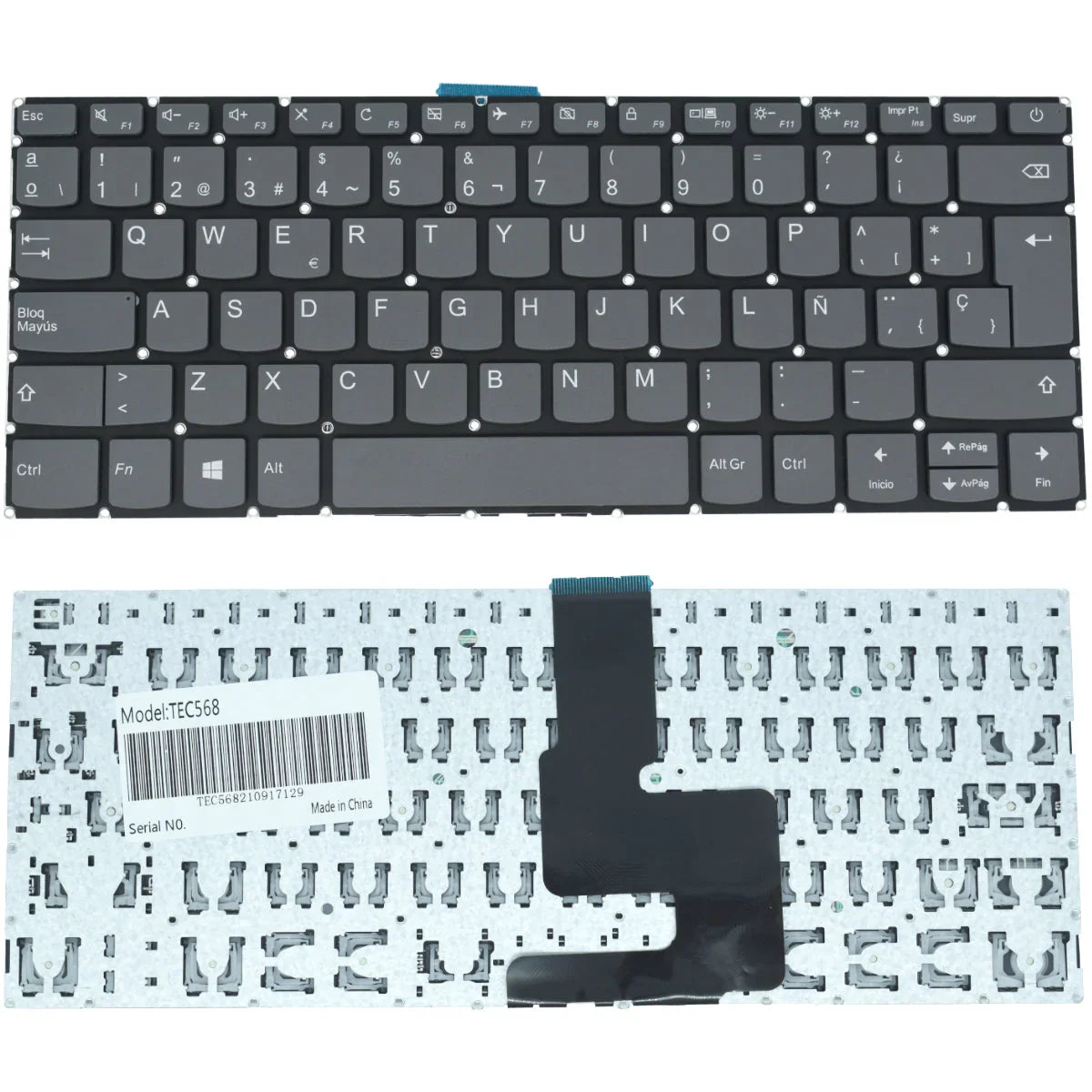Teclado (SP) Tecla Encendido / SUPR Lenovo IdeaPad 320-14AST 320-14IAP 320-14ISK 320S-14IKB 320-14isk 320s-14ikb 320s-14ikbr |+4,000 reseñas 4.9/5 | recibe en 2 días
