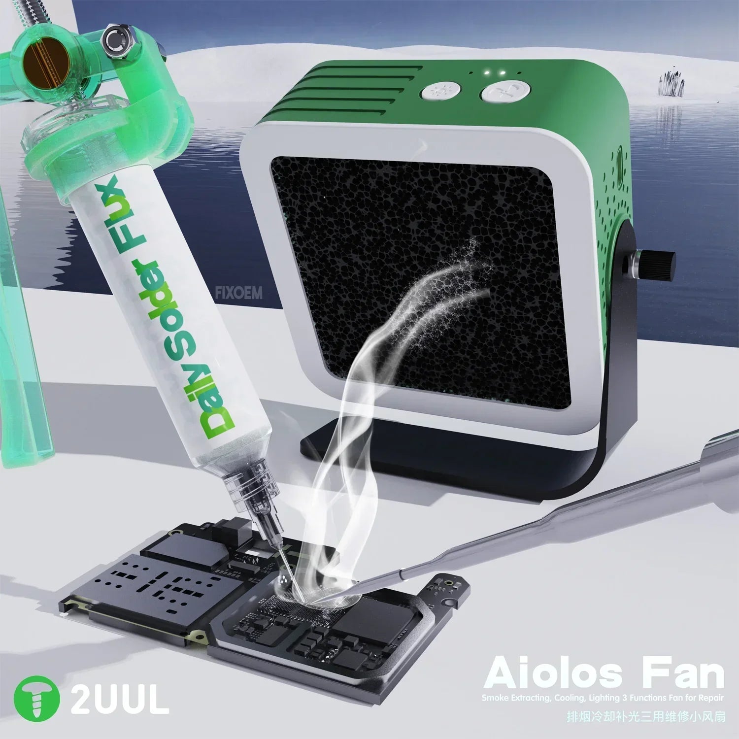 Ventilador Extractor Humo Lampara 2Uul Da98 |+5,000 reseñas 4.9/5 | recibe express 2 días