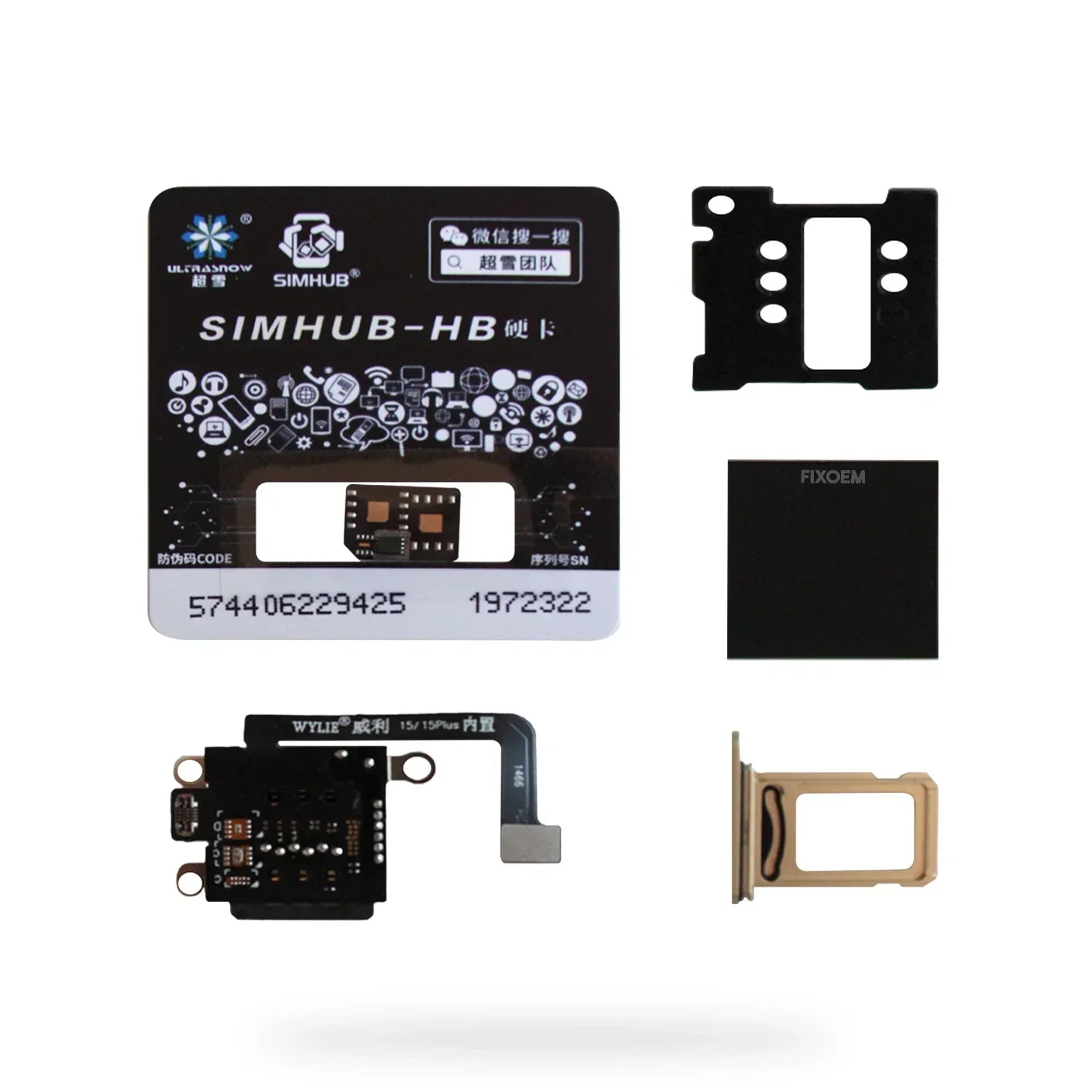 Flex Convertidor Adaptador ESIM a SIM Fisico Lector Sim Iphone 15/15 Plus Wylie |+5,000 reseñas 4.9/5 | recibe express 2 días