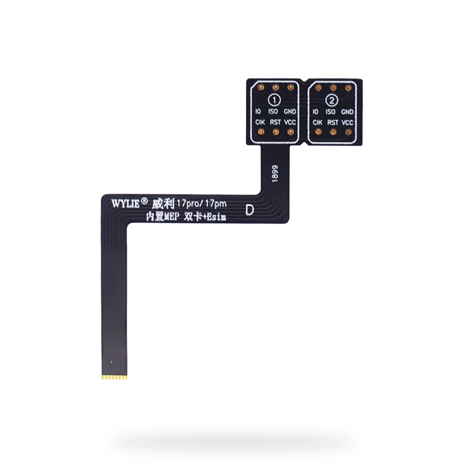 Flex MEP Convertidor ESIM a Sim Fisico Iphone Lector Dual Sim 17 Pro/17 Pro Max Wylie Mep + Esim