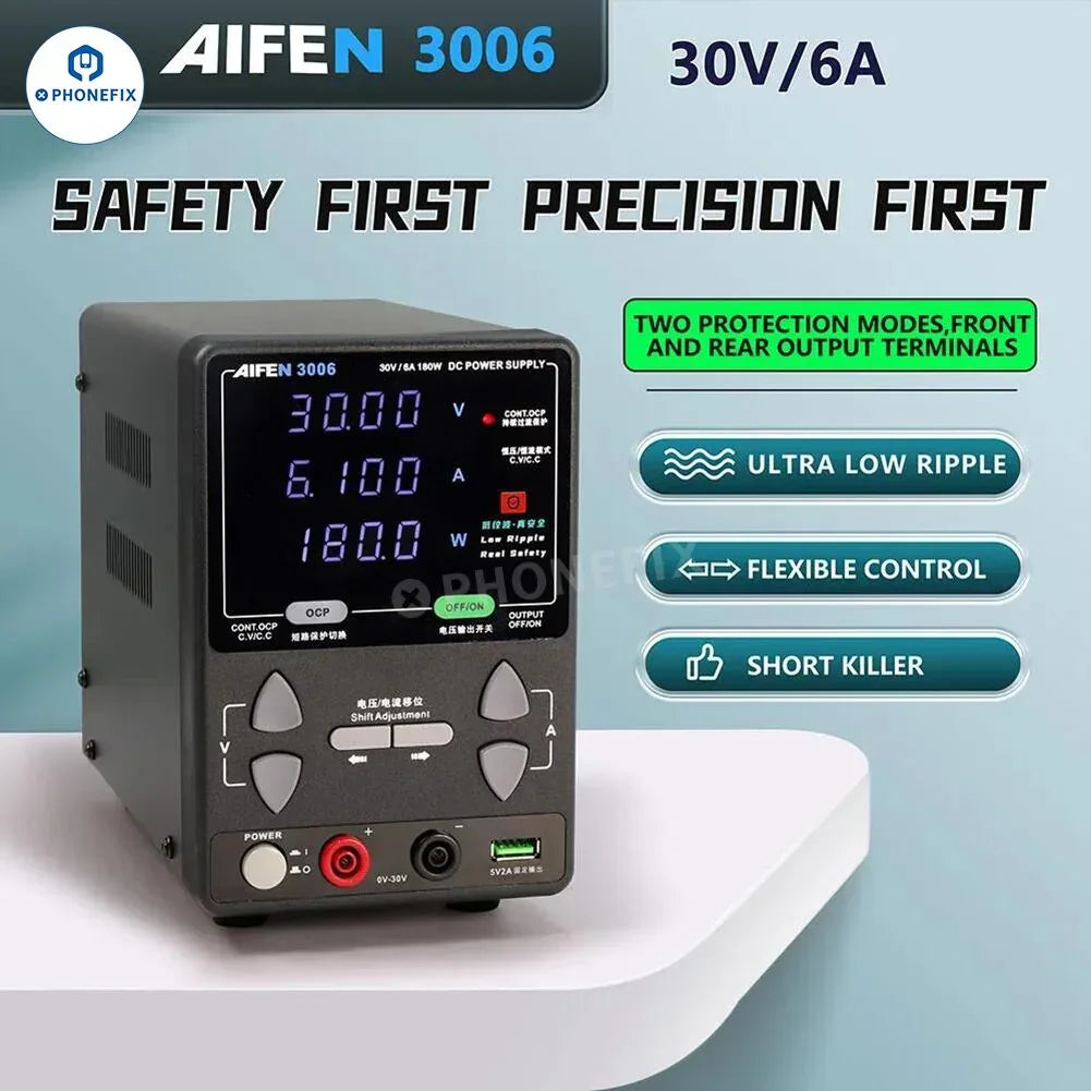 Fuente Poder Regulable AIFEN 3006 30V/6A |+5,000 reseñas 4.9/5 | recibe express 2 días
