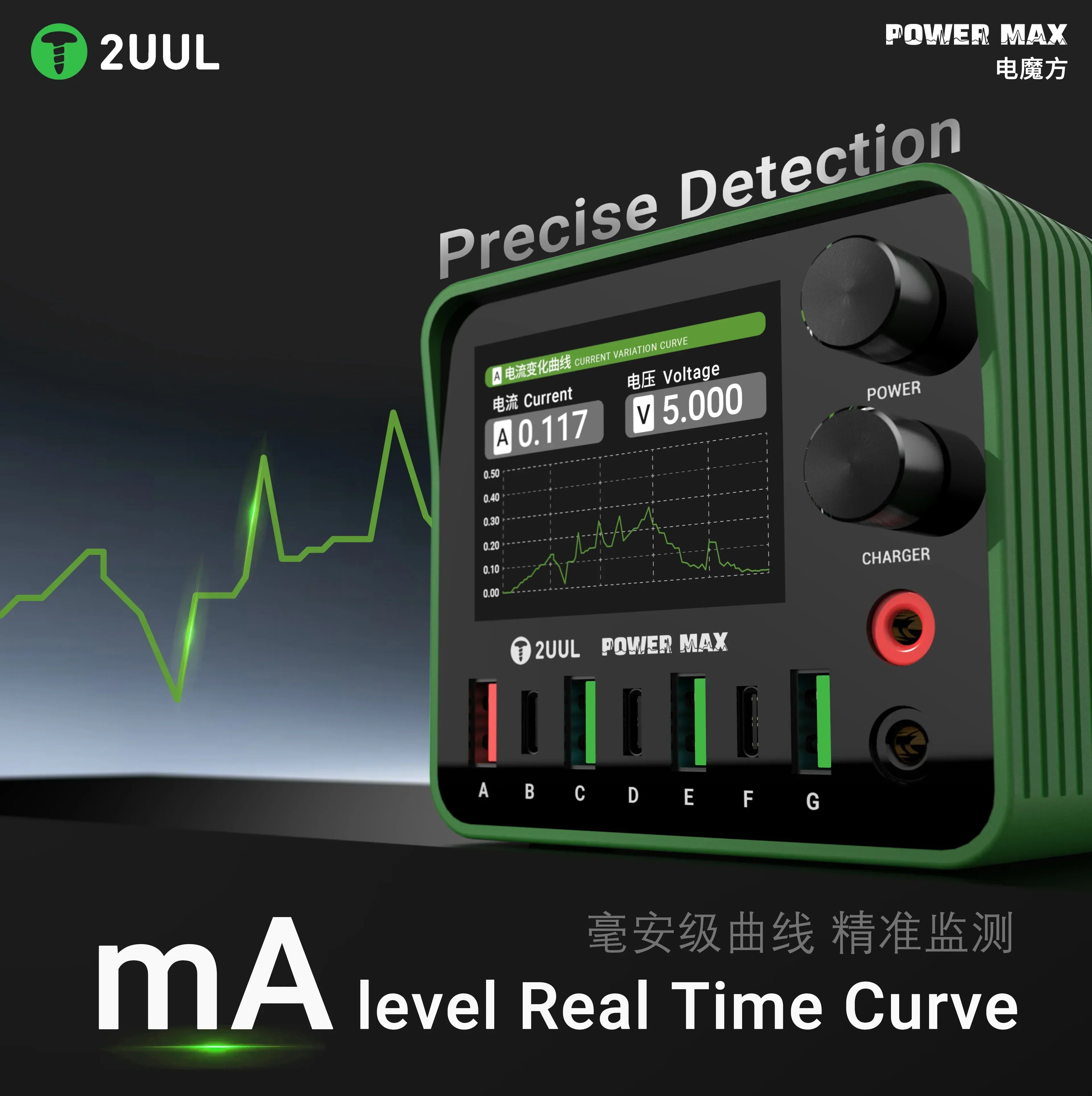 Fuente Activador Multicargador 2Uul Pc01 Power Max 200W |+5,000 reseñas 4.9/5 | recibe express 2 días