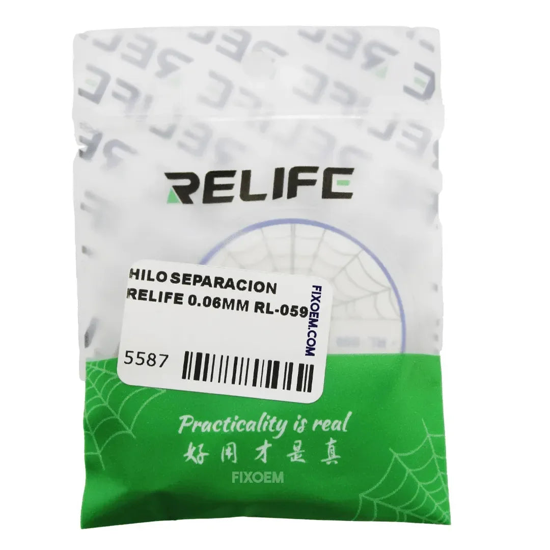 Hilo Cable Separador Corte Lcd Relife 0.06Mm Rl-059. |+5,000 reseñas 4.9/5 | recibe express 2 días