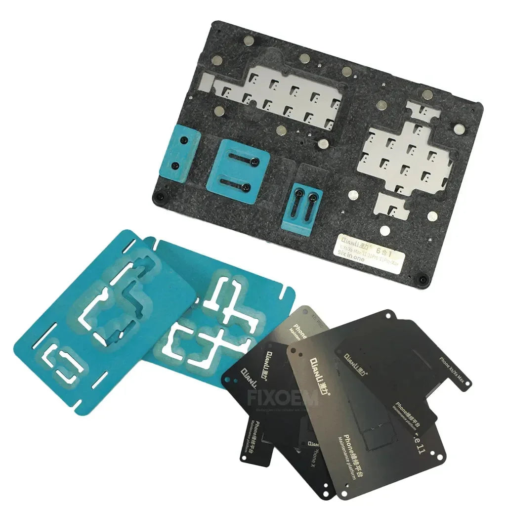 Holder Plataforma Reballing Qianli 6 En 1 Iphone X Xs Xs Max 11 11 Pro Max 11 Pro |+5,000 reseñas 4.9/5 | recibe express 2 días