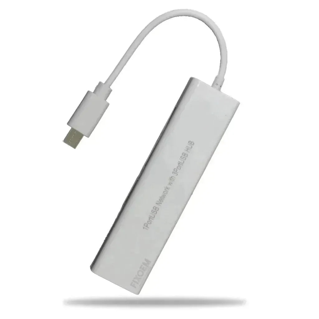 Hub Multipuerto Tipo C 3 Puertos + Lan Adaptador |+5,000 reseñas 4.9/5 | recibe express 2 días
