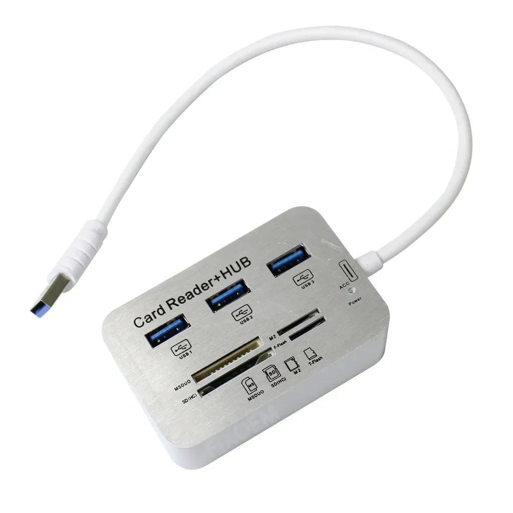 Hub Multipuerto Usb 3.0/3.1 3 Puertos + Lector Sd |+5,000 reseñas 4.9/5 | recibe express 2 días