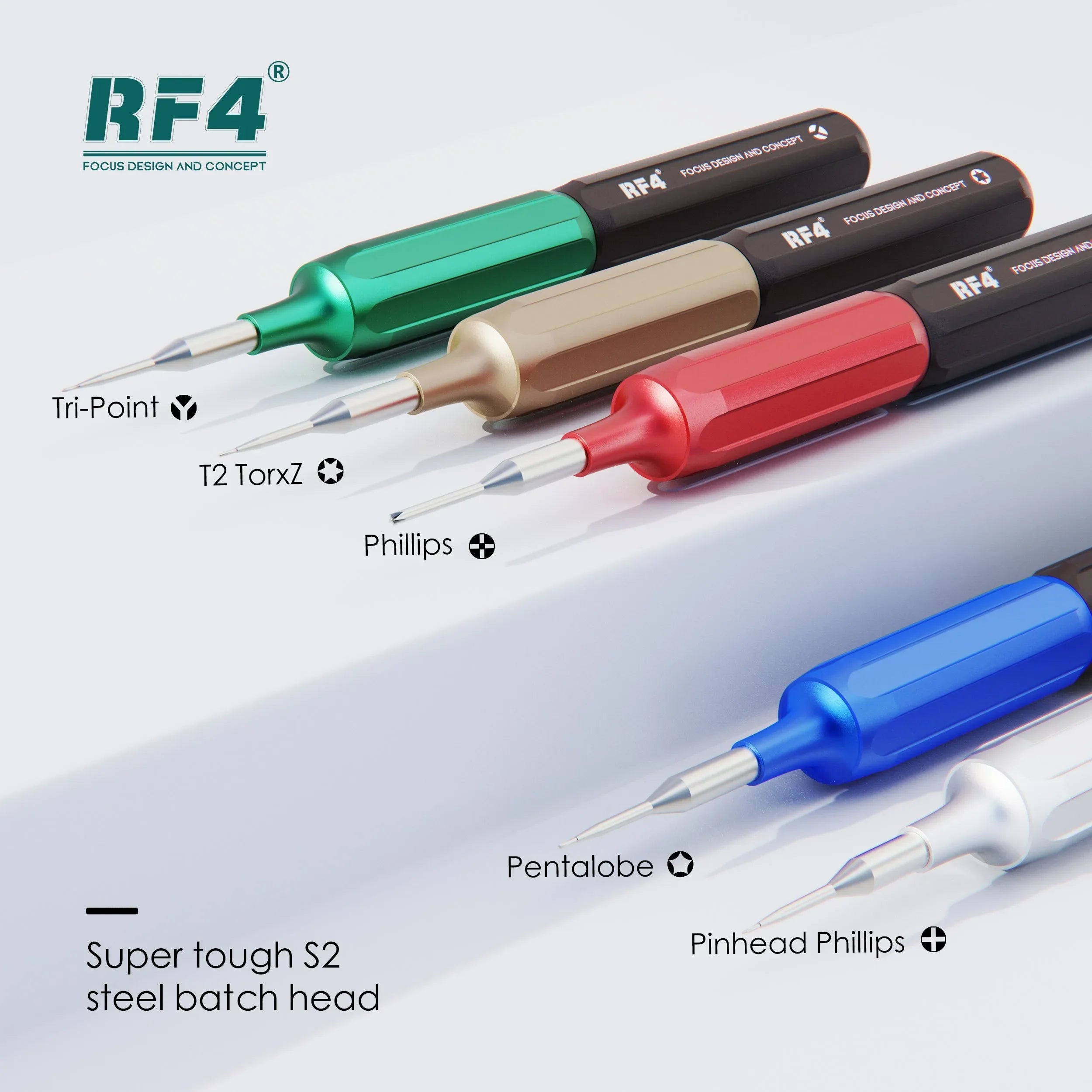 Kit Desarmadores Destornillador 5 En 1 Rf4 Rf-Sd10 |+5,000 reseñas 4.9/5 | recibe express 2 días