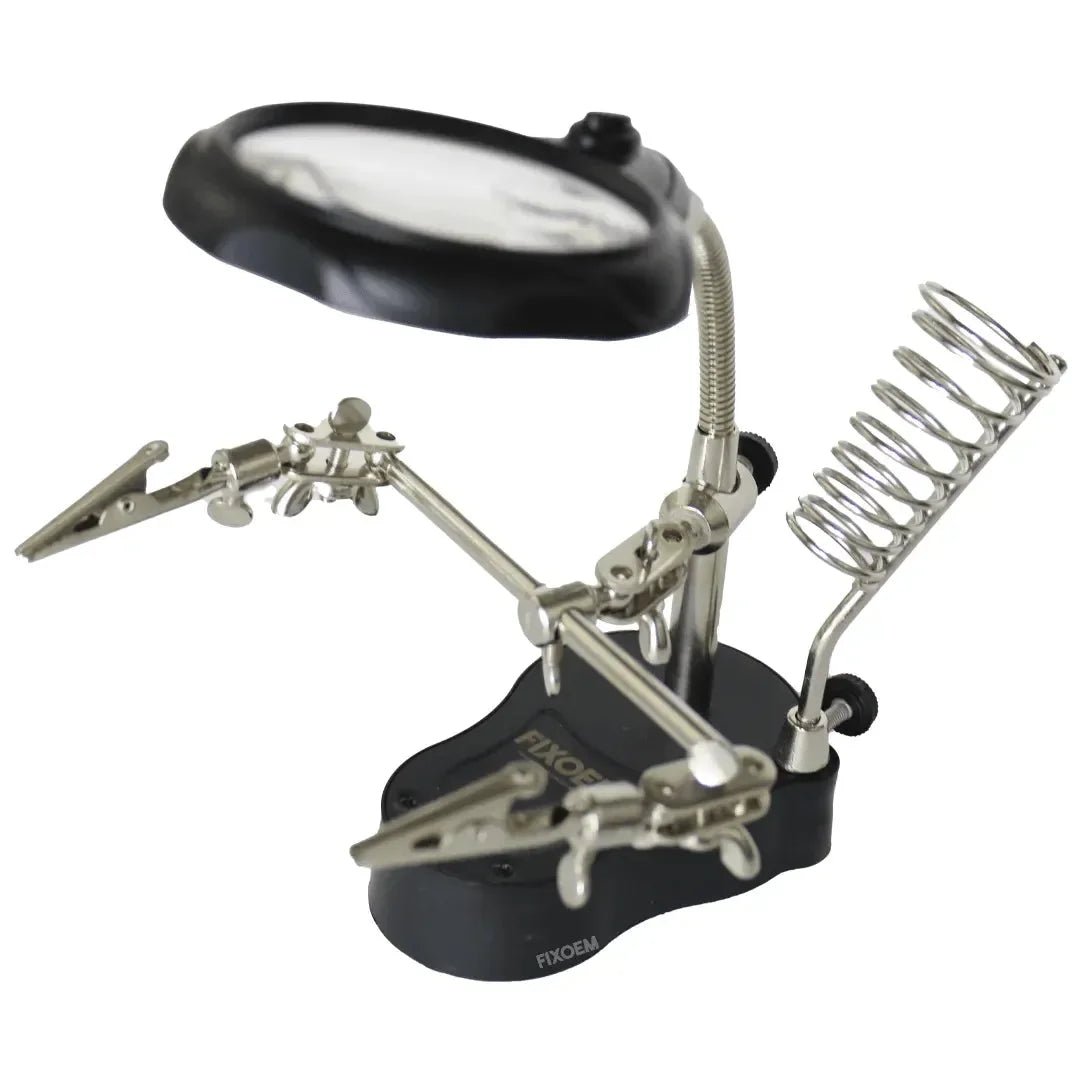 Lupa Doble Sujetadora De Logica 5 Led Base |+5,000 reseñas 4.9/5 | recibe express 2 días