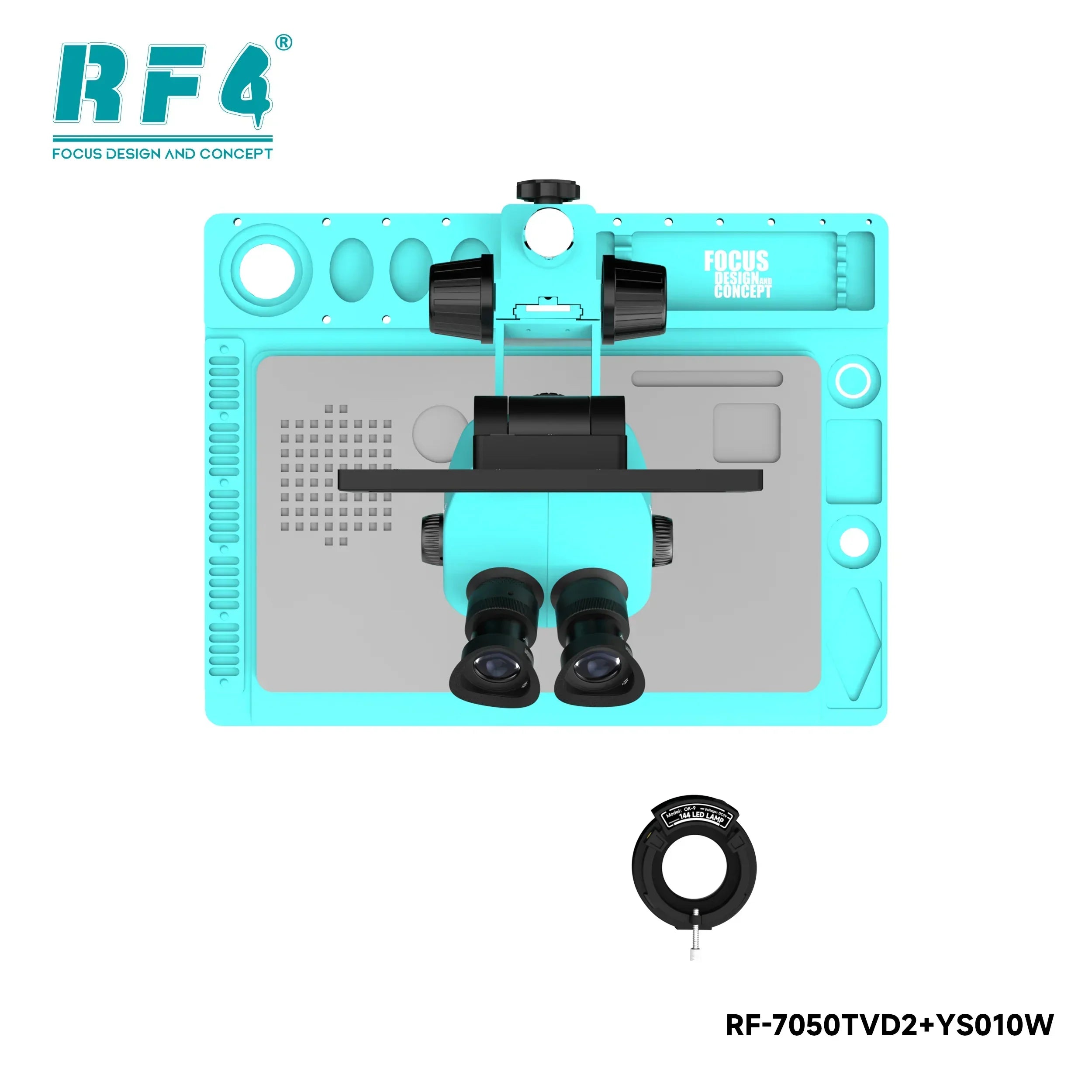 Microscopio Trinocular + Monitor Rf4 Rf-7050Tvd2 Ys010W (7X-50X) |+5,000 reseñas 4.9/5 | recibe express 2 días