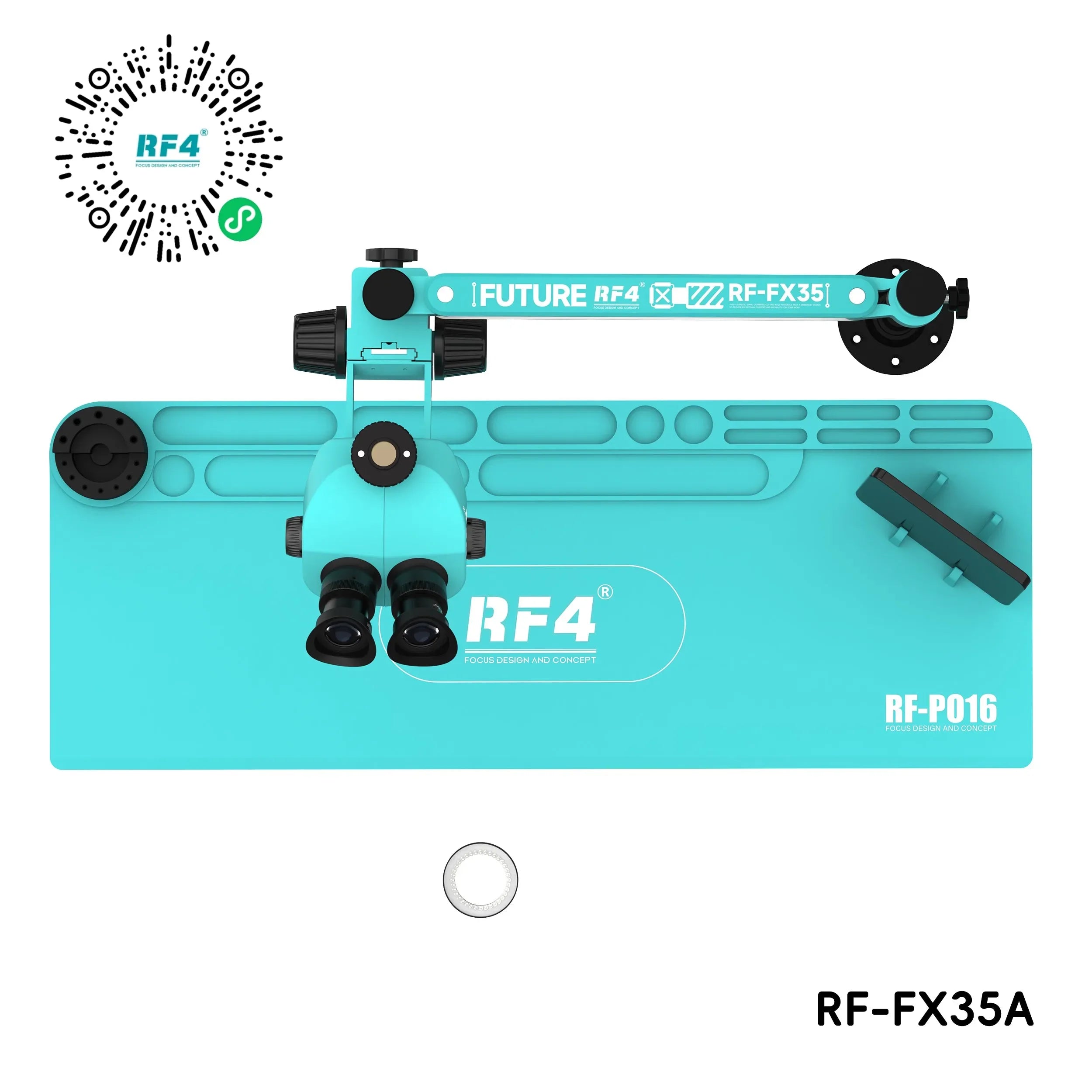 Microscopio Trinocular Rf4 Rf-FX35A 6.5-65X + tapete + brazo |+5,000 reseñas 4.9/5 | recibe express 2 días