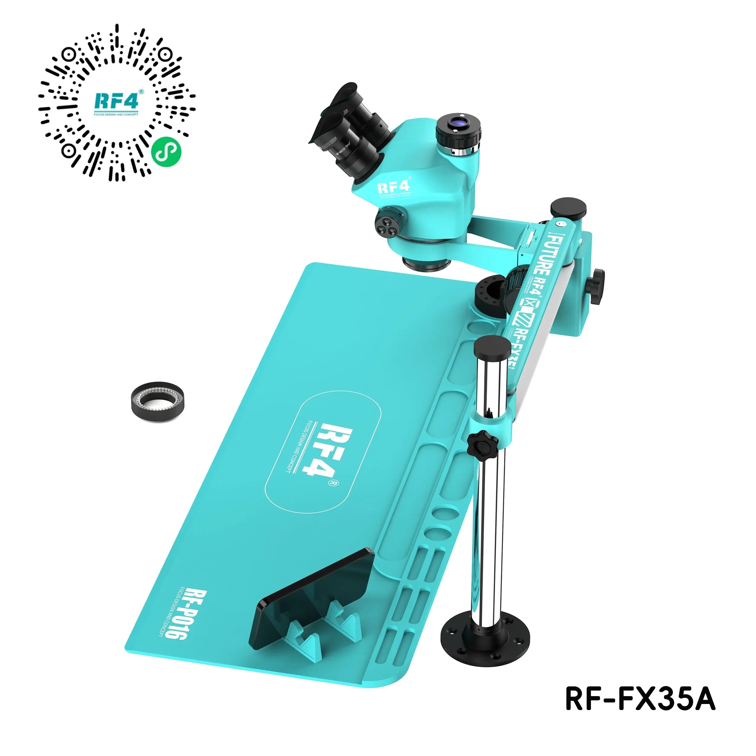Microscopio Trinocular Rf4 Rf-FX35A 6.5-65X + tapete + brazo |+5,000 reseñas 4.9/5 | recibe express 2 días