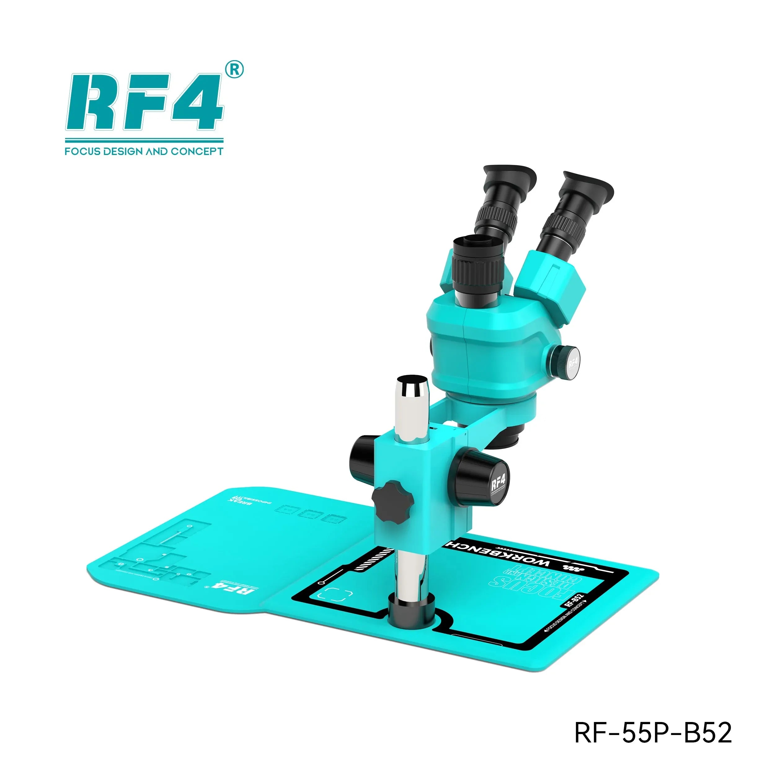 Microscopio Trinocular Rf4 RF6555Pro Rf-55P-B52 (6.5X–55X) |+5,000 reseñas 4.9/5 | recibe express 2 días