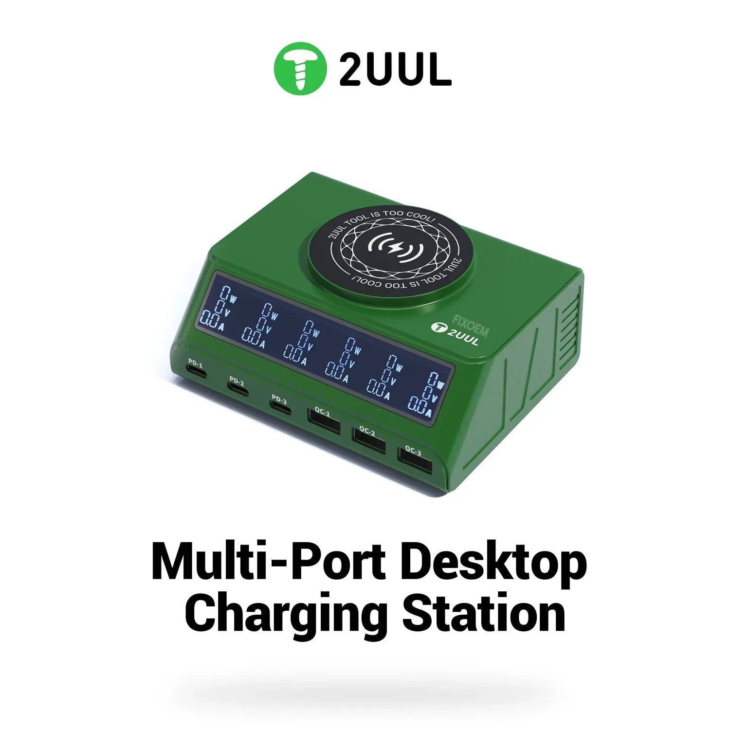 Multicargador Escritorio 2UUL PC11 |+5,000 reseñas 4.9/5 | recibe express 2 días