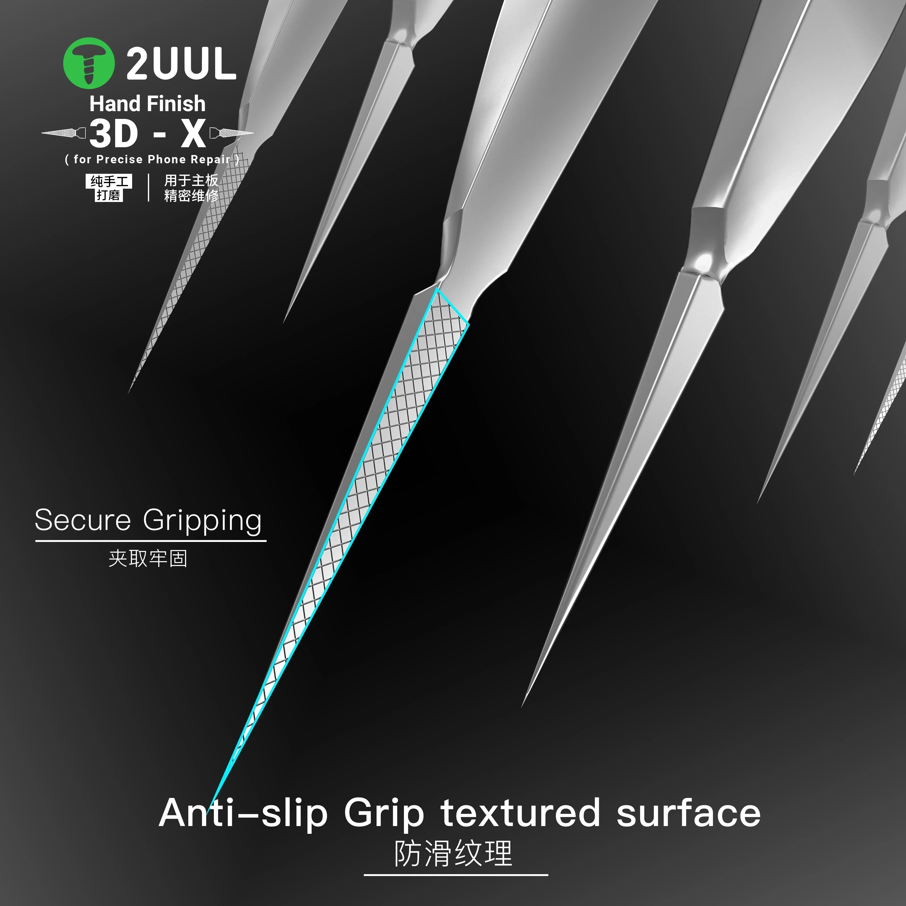 Pinzetas Tweezers 3D-X 2Uul Tw02 |+5,000 reseñas 4.9/5 | recibe express 2 días