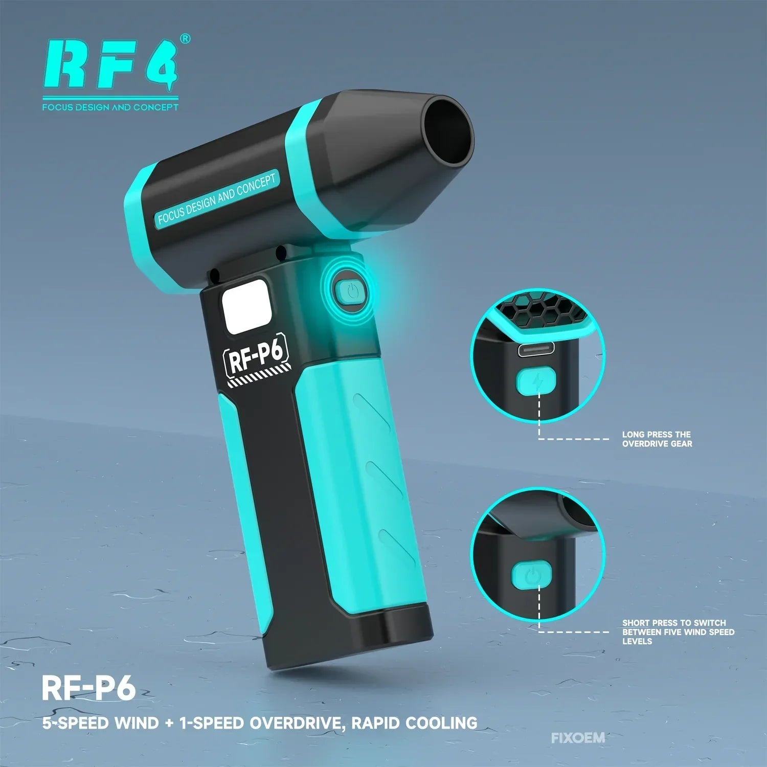 Pistola Ventilador Soplador Aspirador RF4 RF-P6 |+5,000 reseñas 4.9/5 | recibe express 2 días