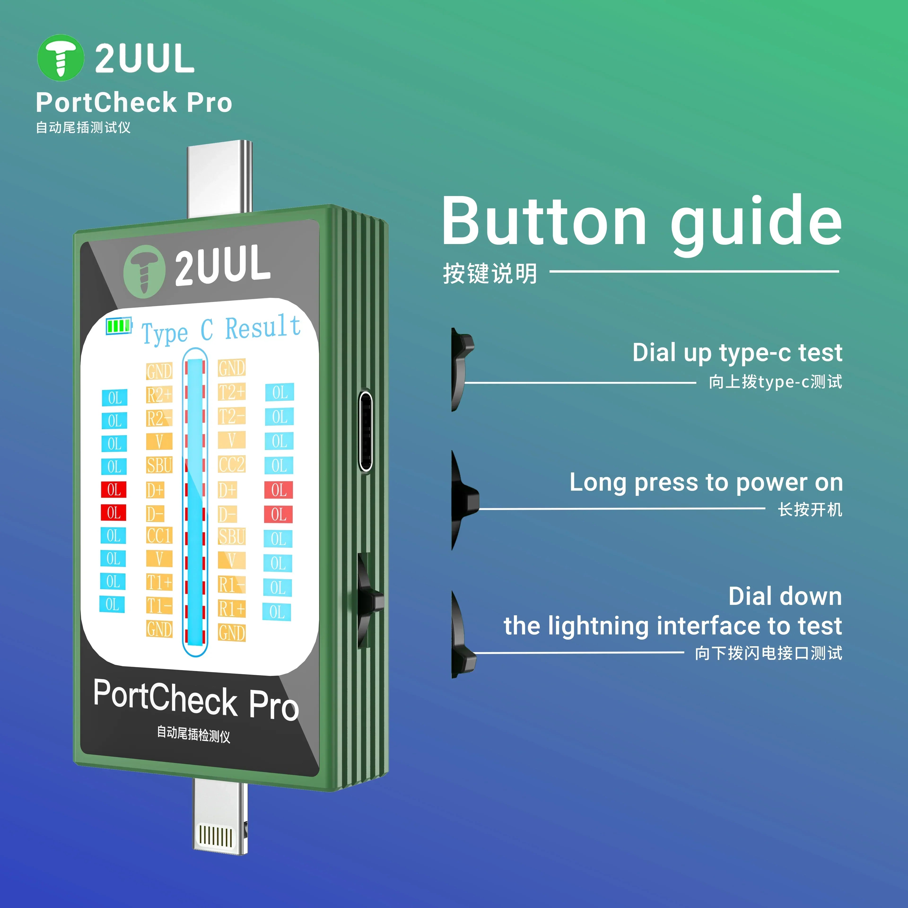 Probador Tester Dock Detector Puerto Escaneo Automatico 2Uul Pw31 |+5,000 reseñas 4.9/5 | recibe express 2 días