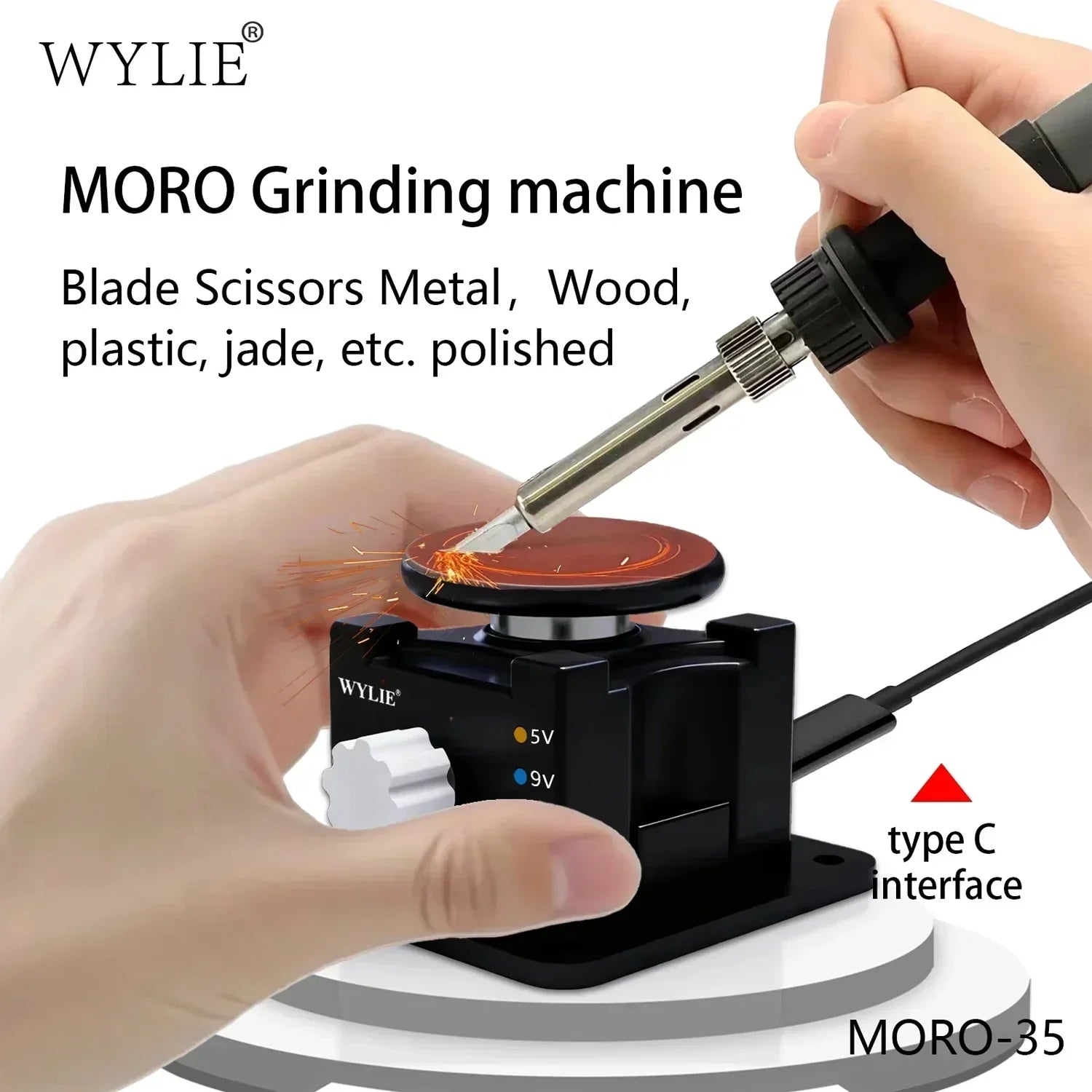 Pulidora Navajas Mini WYLIE Moro-35 |+5,000 reseñas 4.9/5 | recibe express 2 días