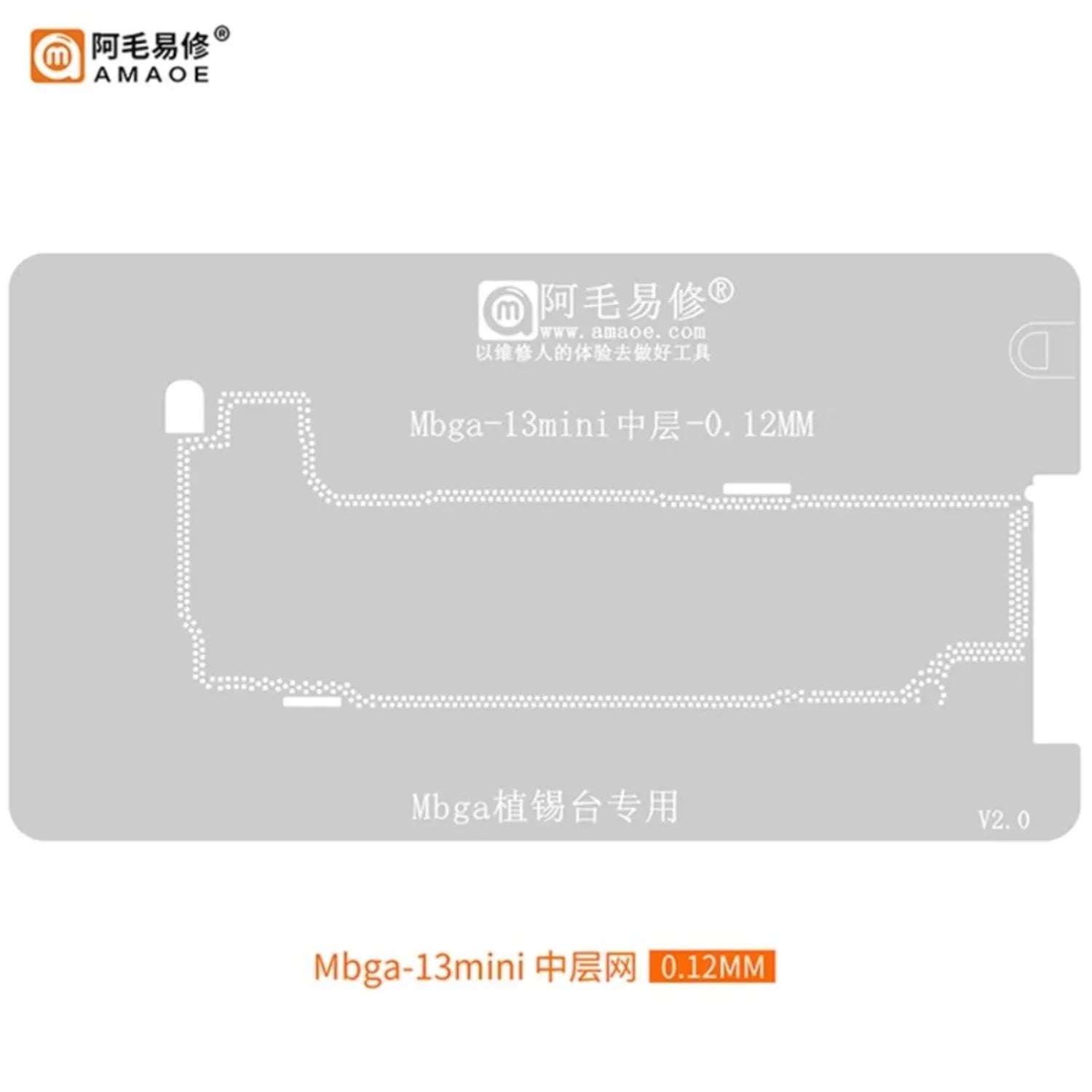 Stencil Amaoe Mbga Iphone 13 Mini 0.12MM |+5,000 reseñas 4.9/5 | recibe express 2 días
