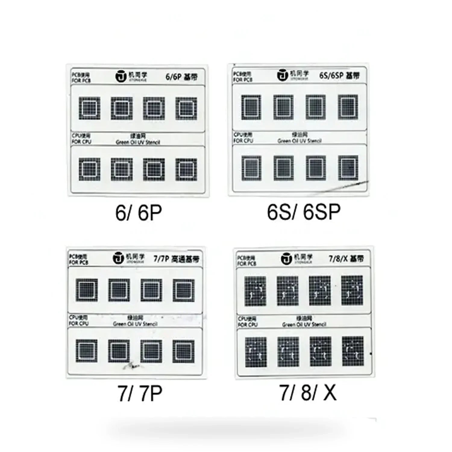 Stencil Uv / Malla Rebaling Baseband Iphone (10 Modelos) Jtx 10 Gs-01 |+5,000 reseñas 4.9/5 | recibe express 2 días
