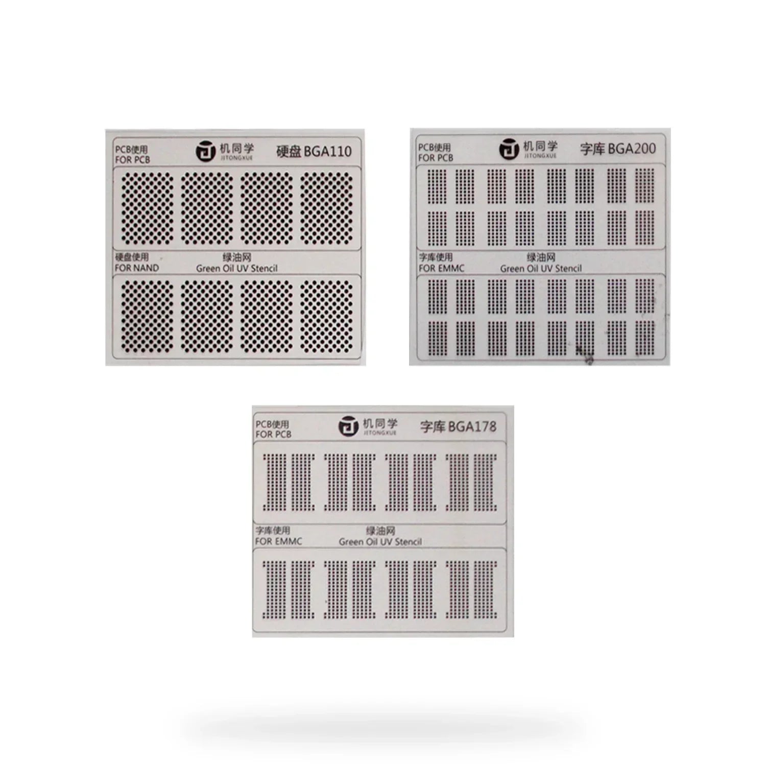 Stencil Uv / Malla Rebaling Emmc / Nand (9 Modelos) Jtx 9 Gs-01 |+5,000 reseñas 4.9/5 | recibe express 2 días