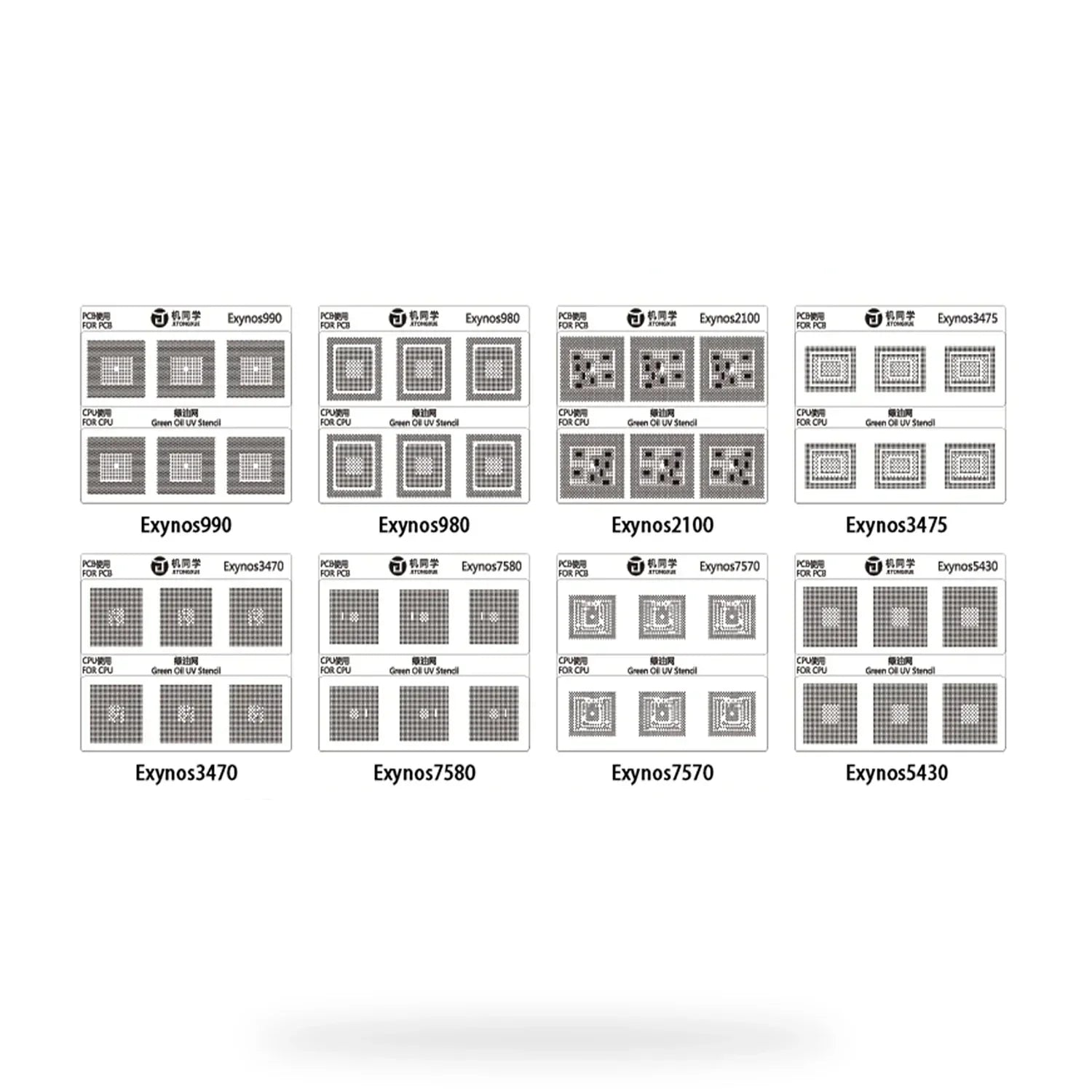 Stencil Uv / Malla Rebaling Samsung (20 Modelos) JTX 20 Gs-01 |+5,000 reseñas 4.9/5 | recibe express 2 días