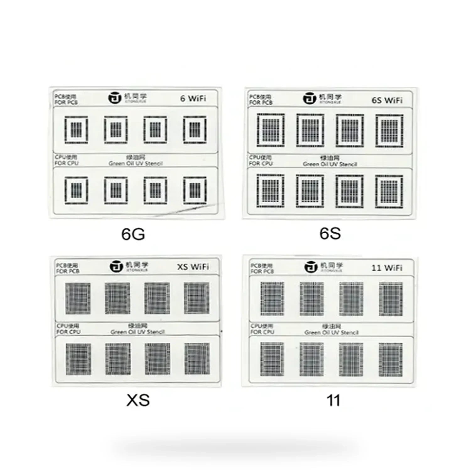 Stencil Uv/Malla Rebaling Wifi Iphone (8 Modelos) Jtx 8 Gs-01 |+5,000 reseñas 4.9/5 | recibe express 2 días