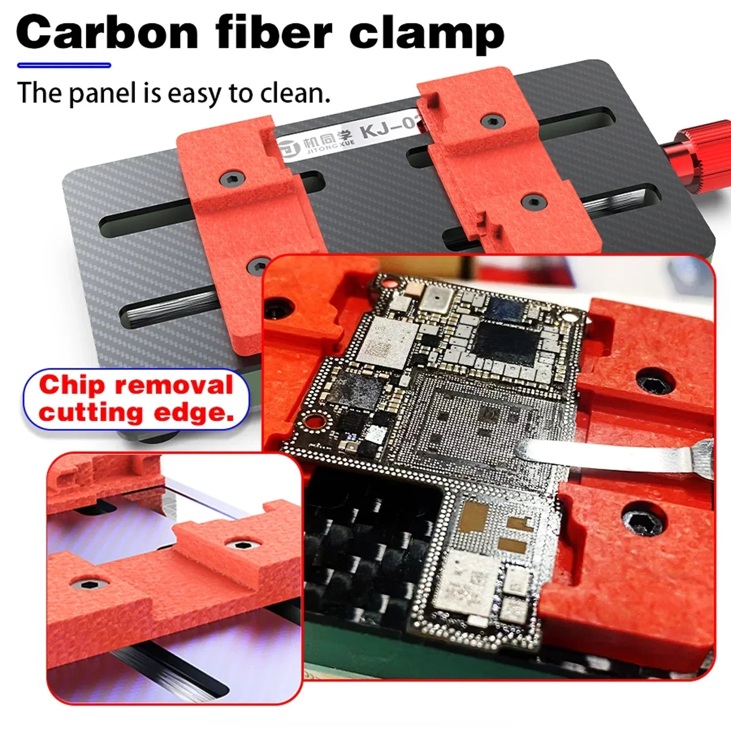 Sujetador Fixture Base Chips Jtx Kj-02 |+5,000 reseñas 4.9/5 | recibe express 2 días