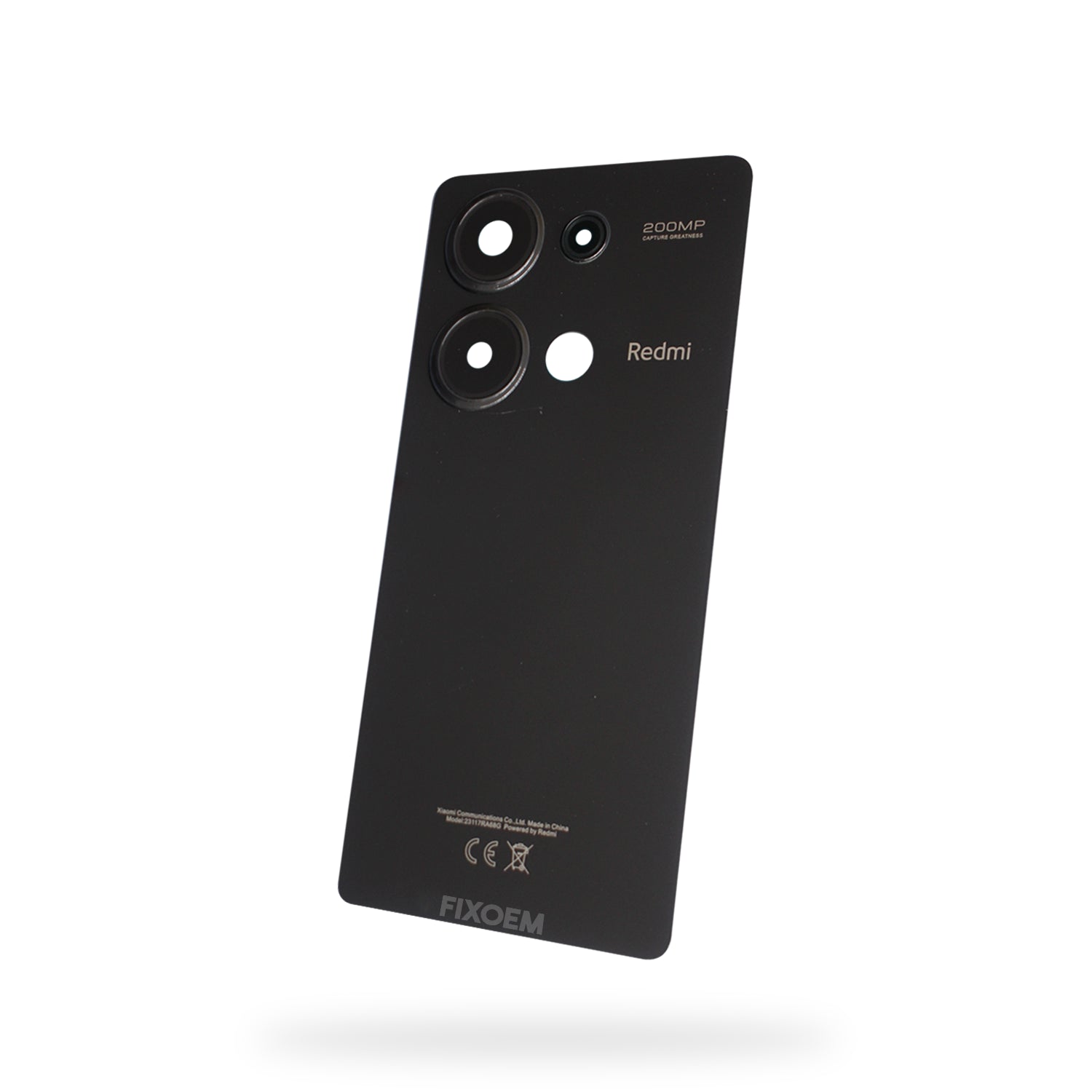 Tapa Trasera Xiaomi Redmi Note 13 Pro 4G 23117Ra68g Negro