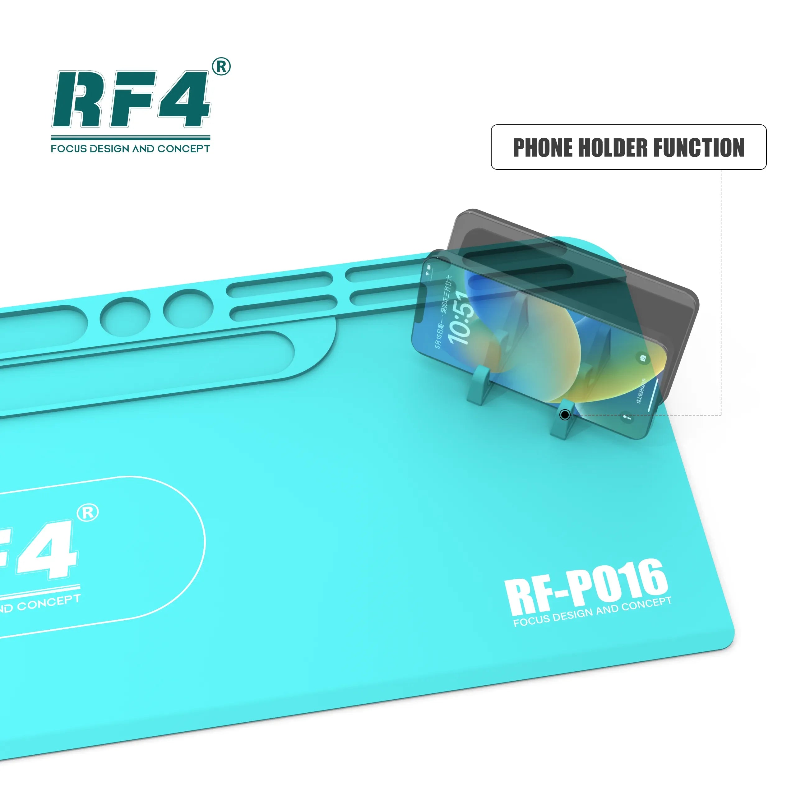 Tapete Silicon Soldar Trabajo Calor Rf4 Rf-Po16 800x300 |+5,000 reseñas 4.9/5 | recibe express 2 días