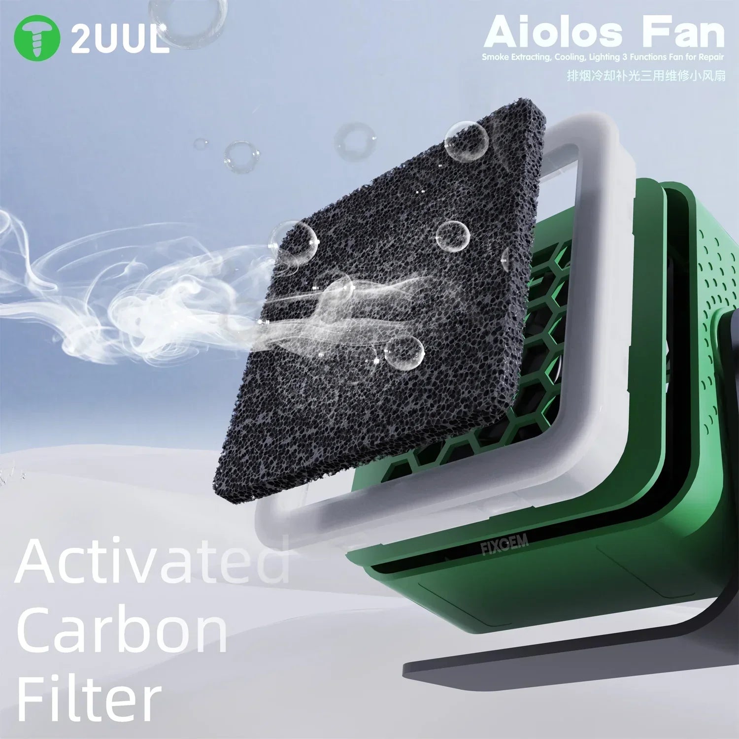 Ventilador Extractor Humo Lampara 2Uul Da98 |+5,000 reseñas 4.9/5 | recibe express 2 días
